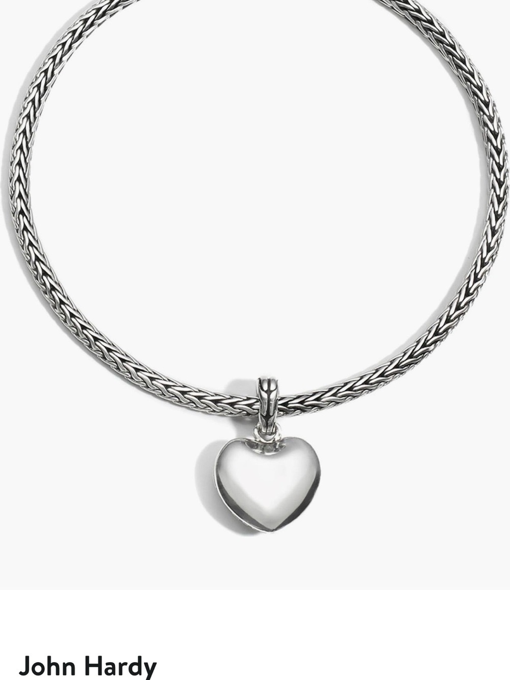 Classic John Hardy Silver Heart Bracelet